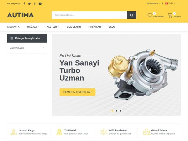 Autima - OpenCart Oto Aksesuar Teması
