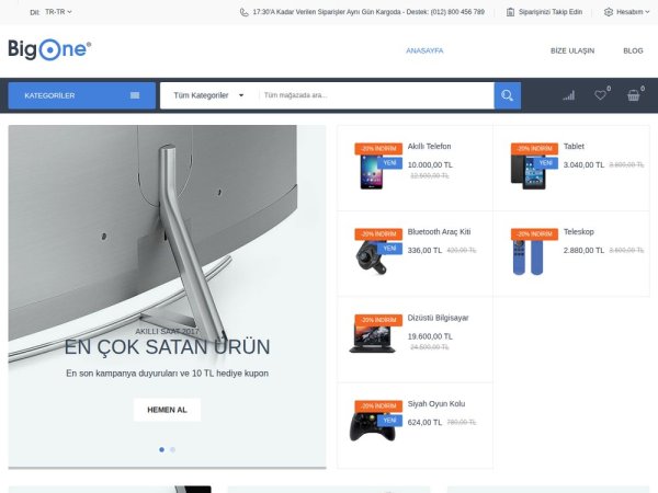 Bigone - OpenCart Genel Teması