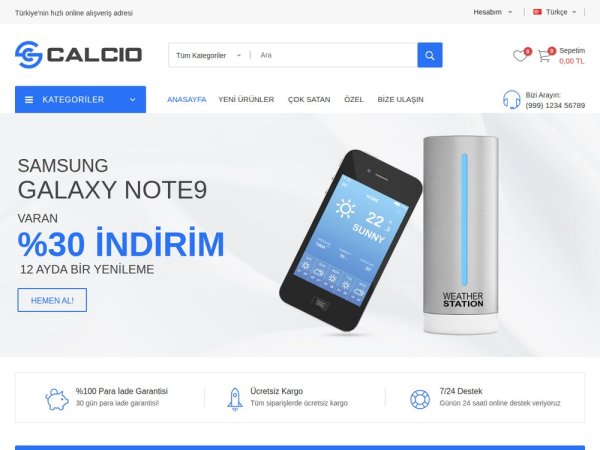 Calcio - OpenCart Mega Mağaza Teması