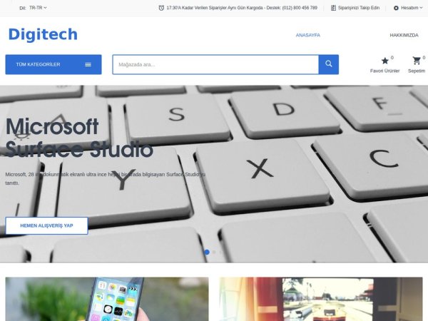 Digitech - OpenCart Teknoloji Teması