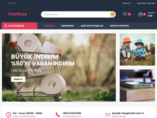 Fastbuy - OpenCart Mega Mağaza Teması