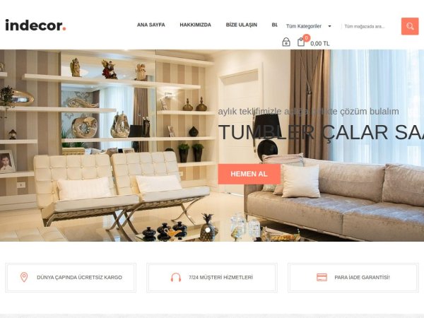 Indecor - OpenCart Dekorasyon Teması