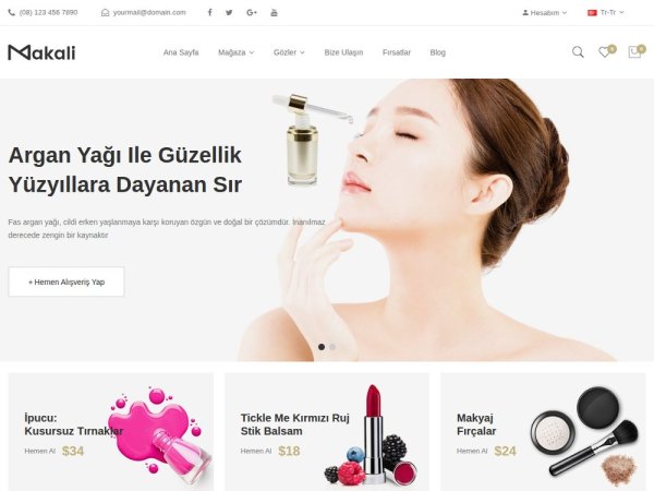 Makali - OpenCart Kozmetik Teması