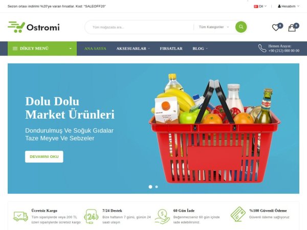 Ostromi - OpenCart Genel Teması