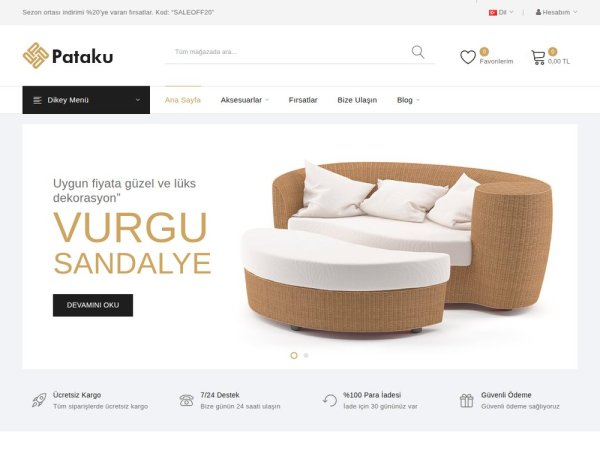 Pataku - OpenCart Teknoloji Teması