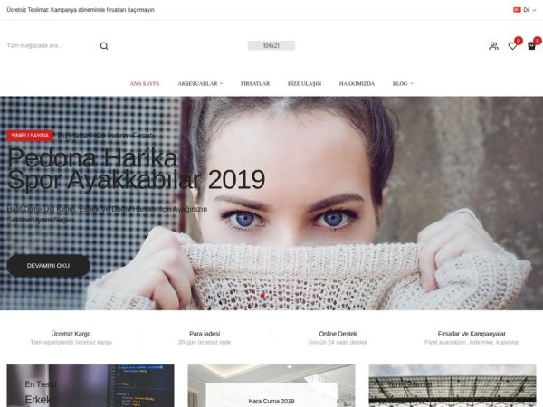 Pedona - OpenCart Renk Seçenekli Teması