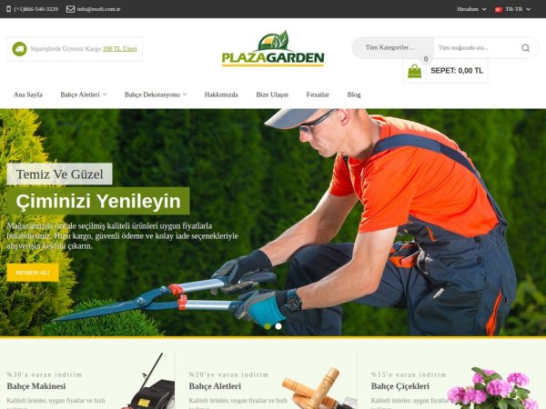 Plazagarden - OpenCart Bahçe Teması