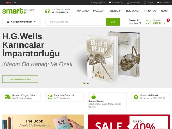 Smartbook - OpenCart Kitap Teması